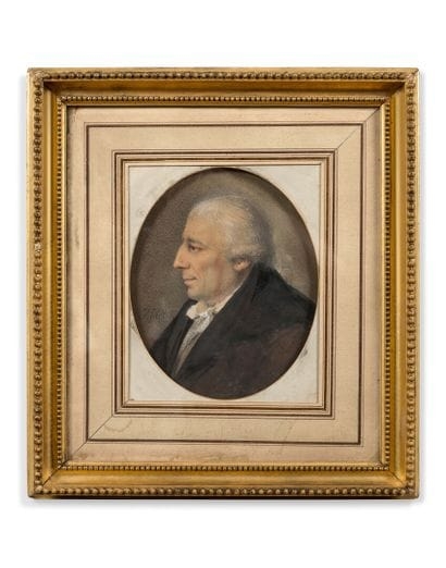 Artwork by Pierre Noel Violet, Portrait of Francesco Bartolozzi, Made of Gouache