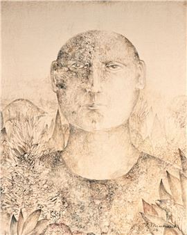 Figure with a fixed gaze - Frans Minnaert