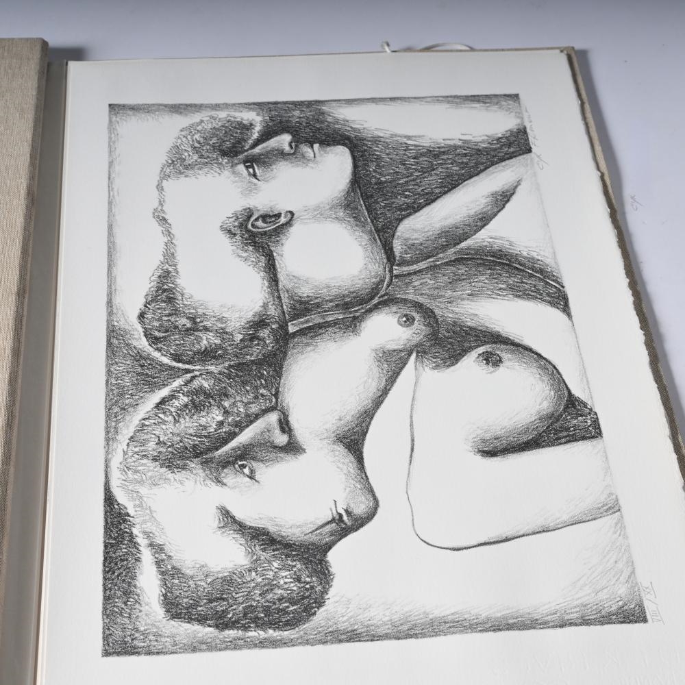 Artwork by Frans Minnaert, Collection graphic art, etching plate Frans Minnaert with etching and 2 folders Flemish graphics, Made of Etching