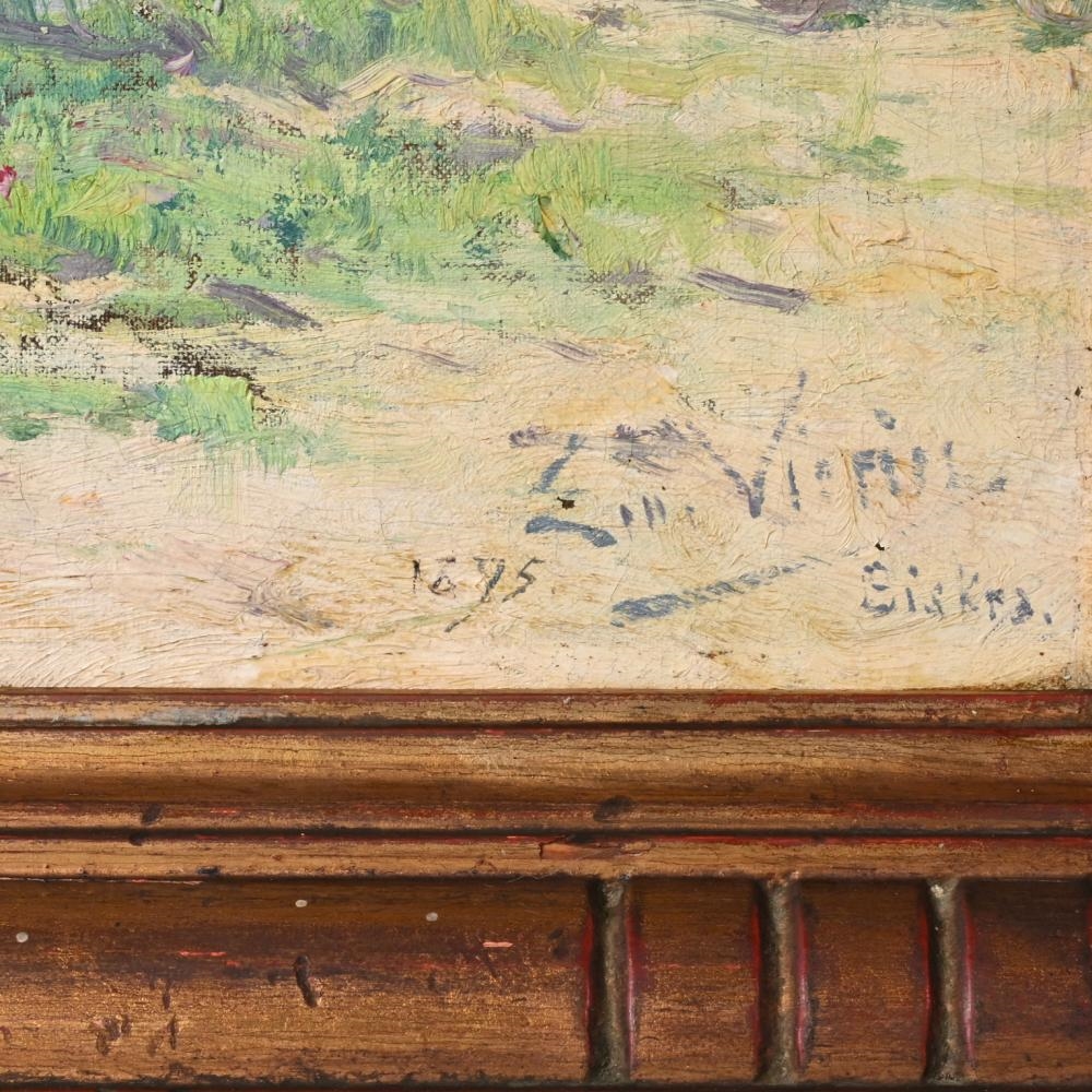 Artwork by Emmanuel Vierin, Nomad tent in Algeria, Made of Oil On Canvas