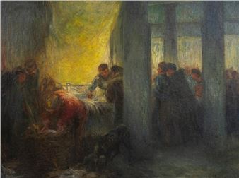 Fish market in Bruges - Jozef Horenbant