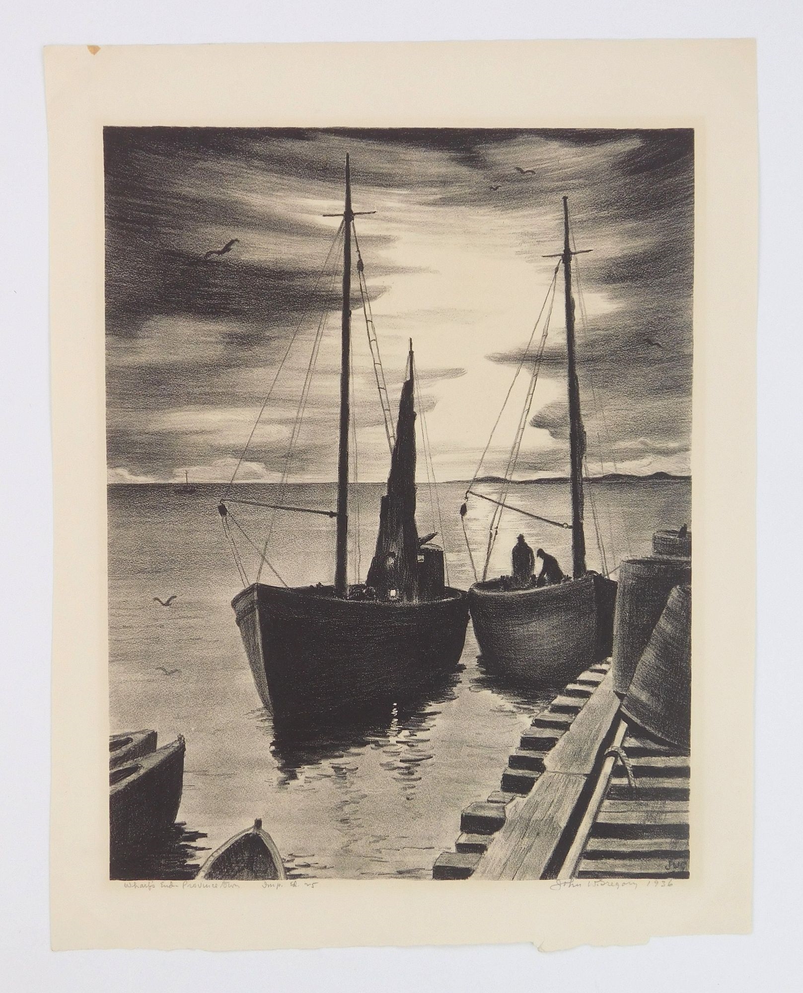 Artwork by John W. Gregory, Untitled, Made of Lithograph