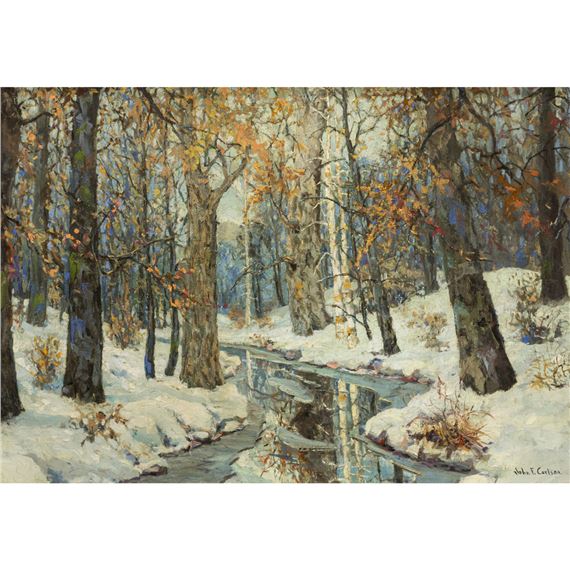 Untitled (Wooded Snow Scene - John Fabian Carlson