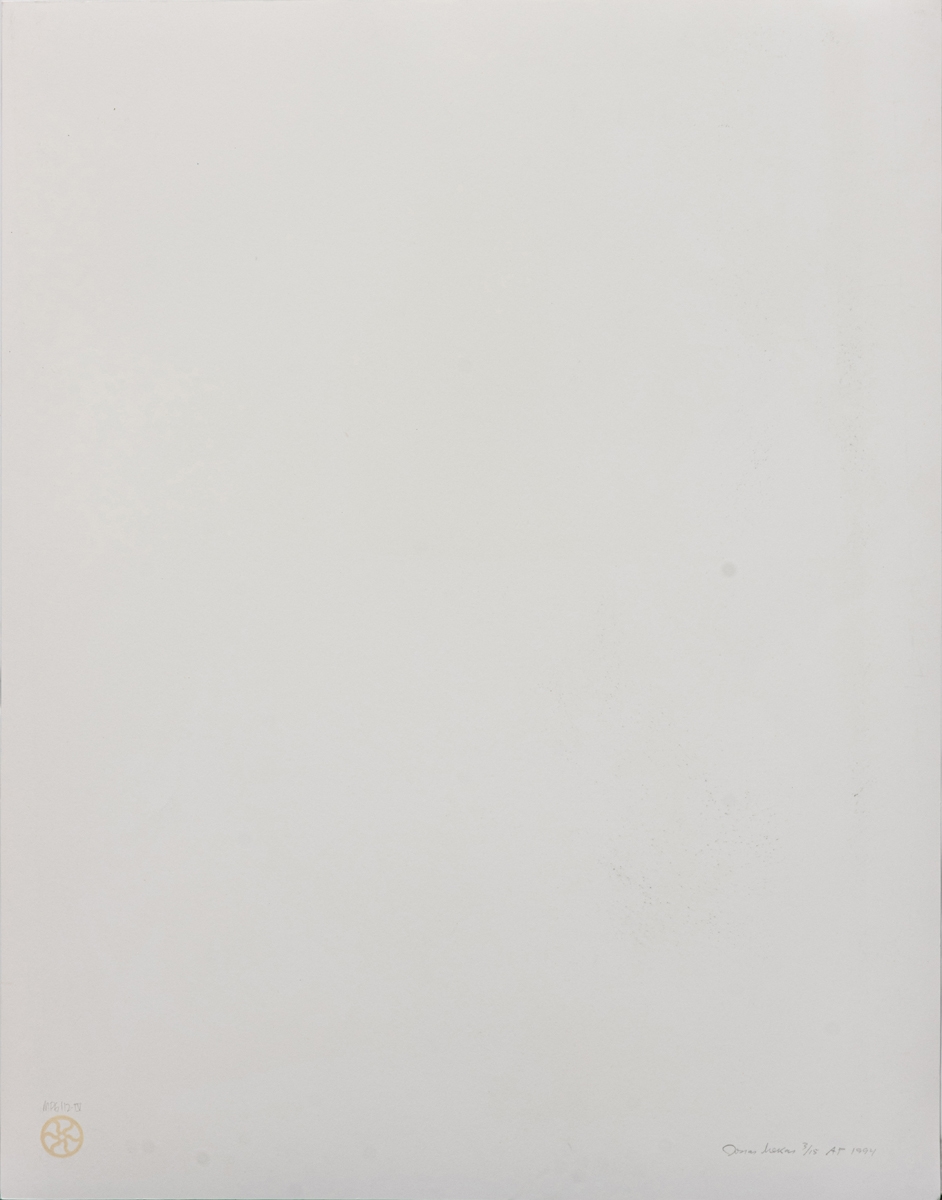 Artwork by Jonas Mekas, MPG 112-IV, Made of Half Tone Print