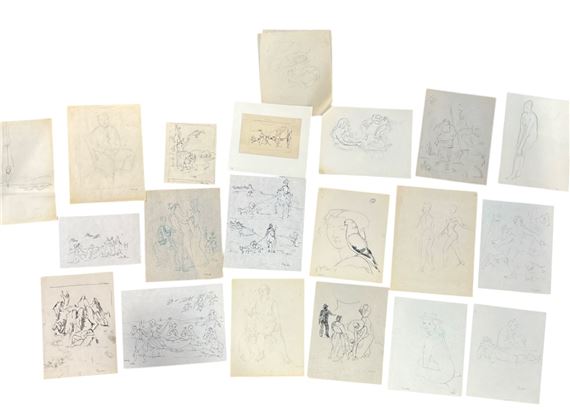 Lotto di 20 disegni - Emanuele Cavalli