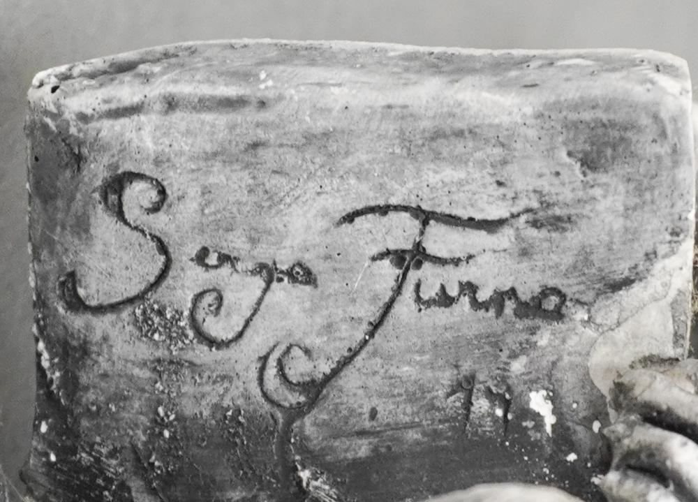 Artwork by Sergio Furnari, Lunchtime on a Skyscraper, Made of Plaster, Metal