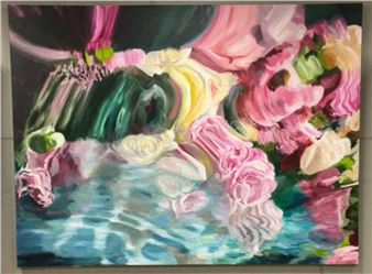 Monette in a Sage Green Pond - Ashley Longshore