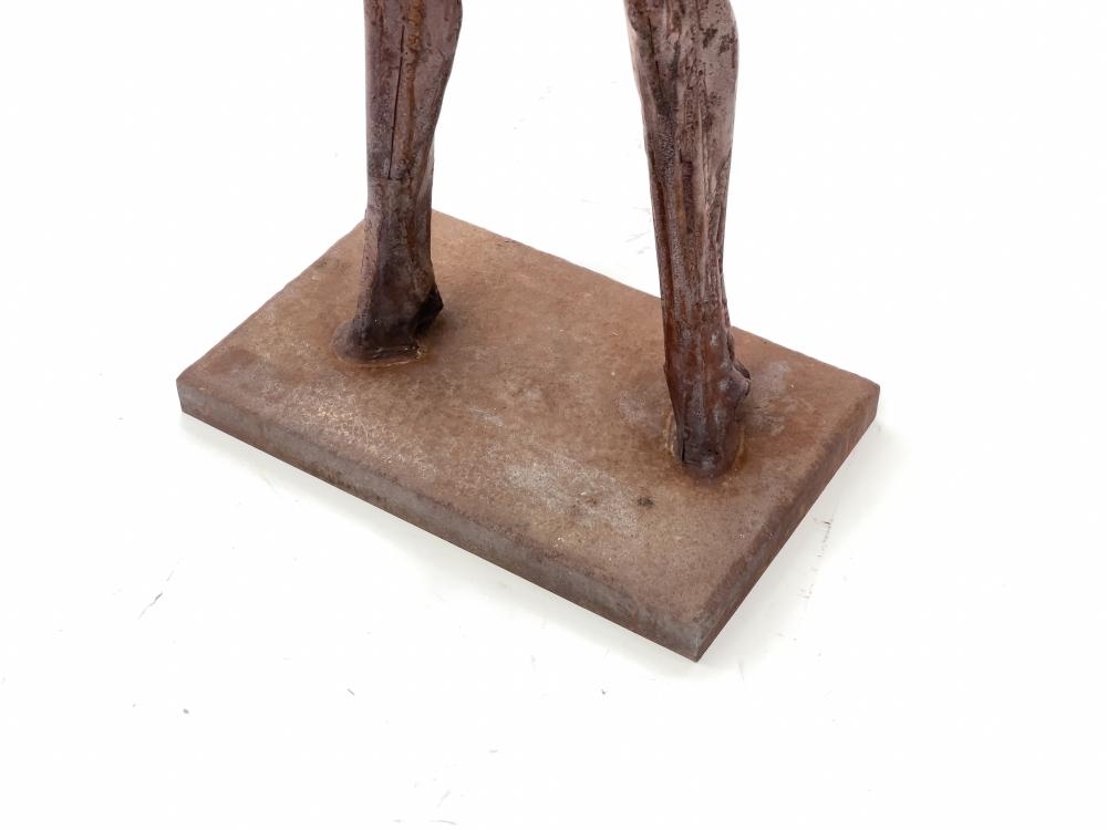 Artwork by Theodore Gall, Untitled (Winged Man, Made of Large Fabricated Steel Sculpture