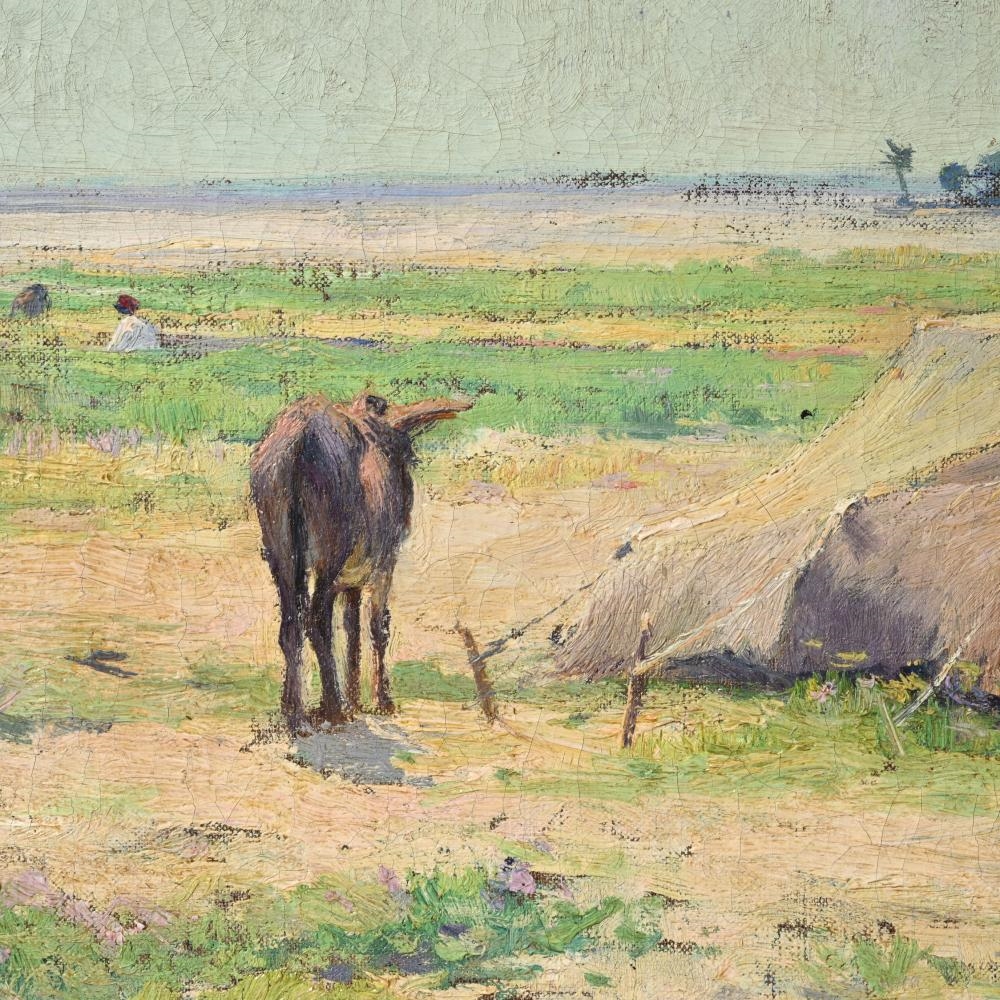 Artwork by Emmanuel Vierin, Nomad tent in Algeria, Made of Oil On Canvas