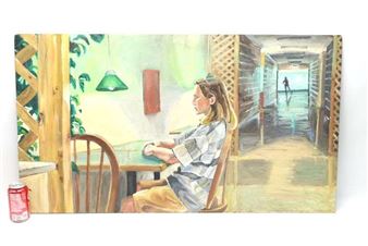 Woman in Interior - Herbert Weldon