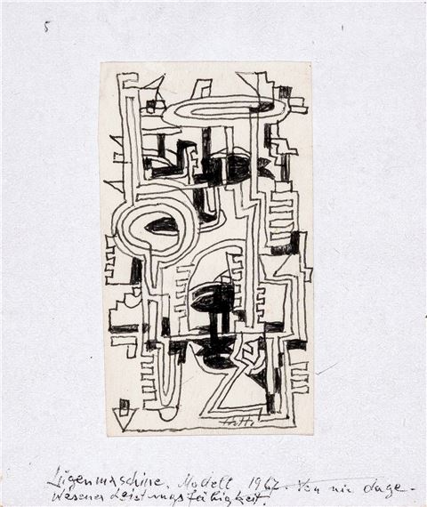 Lügenmaschine. Modell 1967. Von nie dagewesener Leistungsfähigkeit - Hannah Höch