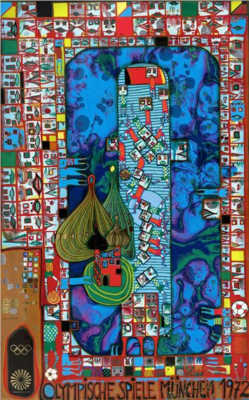 Olympische Spiele München by Friedensreich Hundertwasser, 1972