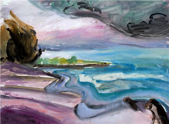 Seeufer by Helga Marxmüller, 1969