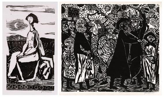 Basler Karneval, Mädchen und Mondsichel - Wilhelm Grimm