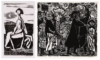 Basler Karneval, Mädchen und Mondsichel - Wilhelm Grimm