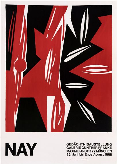 ドイツ　エルンスト・ヴィルヘルム・ナイBlaufiguration ポスター Ernst Wilhelm Nay | Blaufiguration | MutualArt