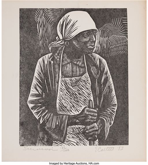 Survivor by Elizabeth Catlett, 1983