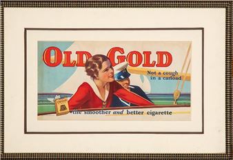 Not a Cough in a Carload (Old Gold) - John Bradshaw Crandell