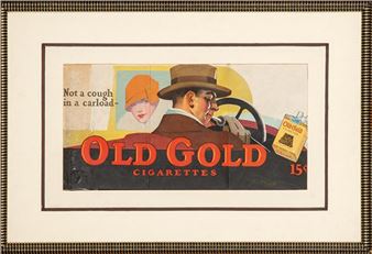 Not a Cough in a Carload (Old Gold) - John Bradshaw Crandell