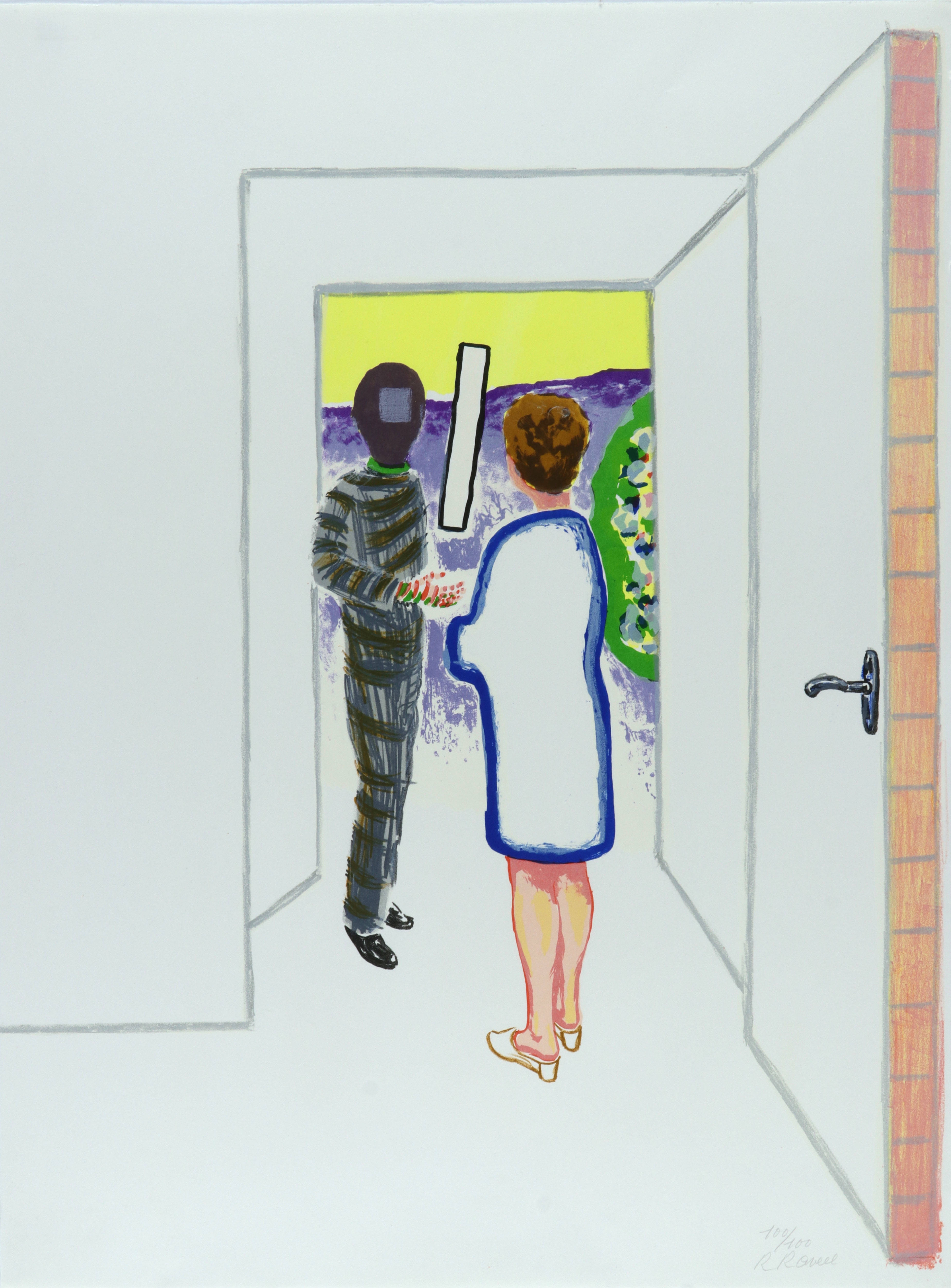 Roger Raveel | Ontmoeting tussen licht en schaduw (1978) | MutualArt