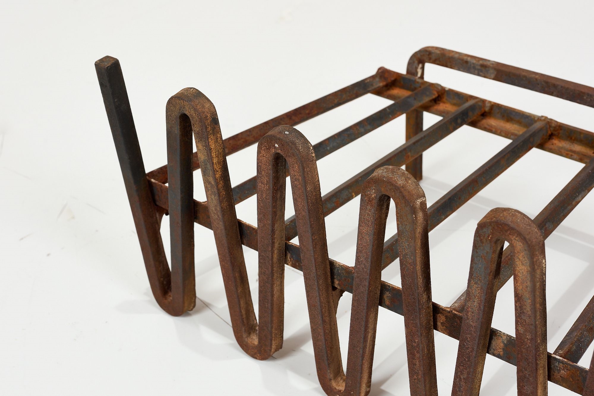 Artwork by Mel Bogart, Fire Grate, Made of Painted Wrought Iron