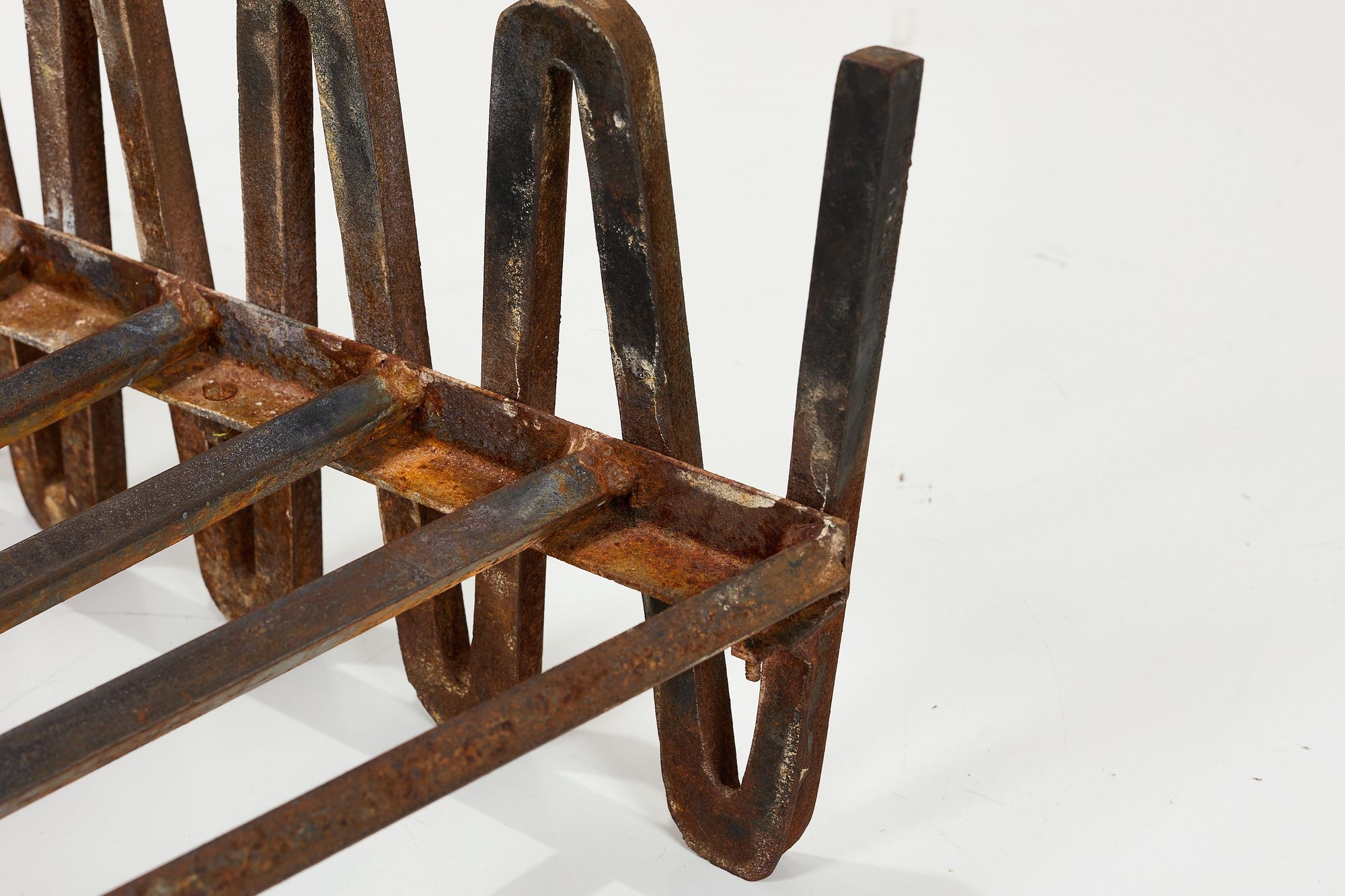 Artwork by Mel Bogart, Fire Grate, Made of Painted Wrought Iron