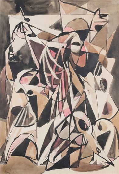 Composition by Mirko Basaldella, 1947
