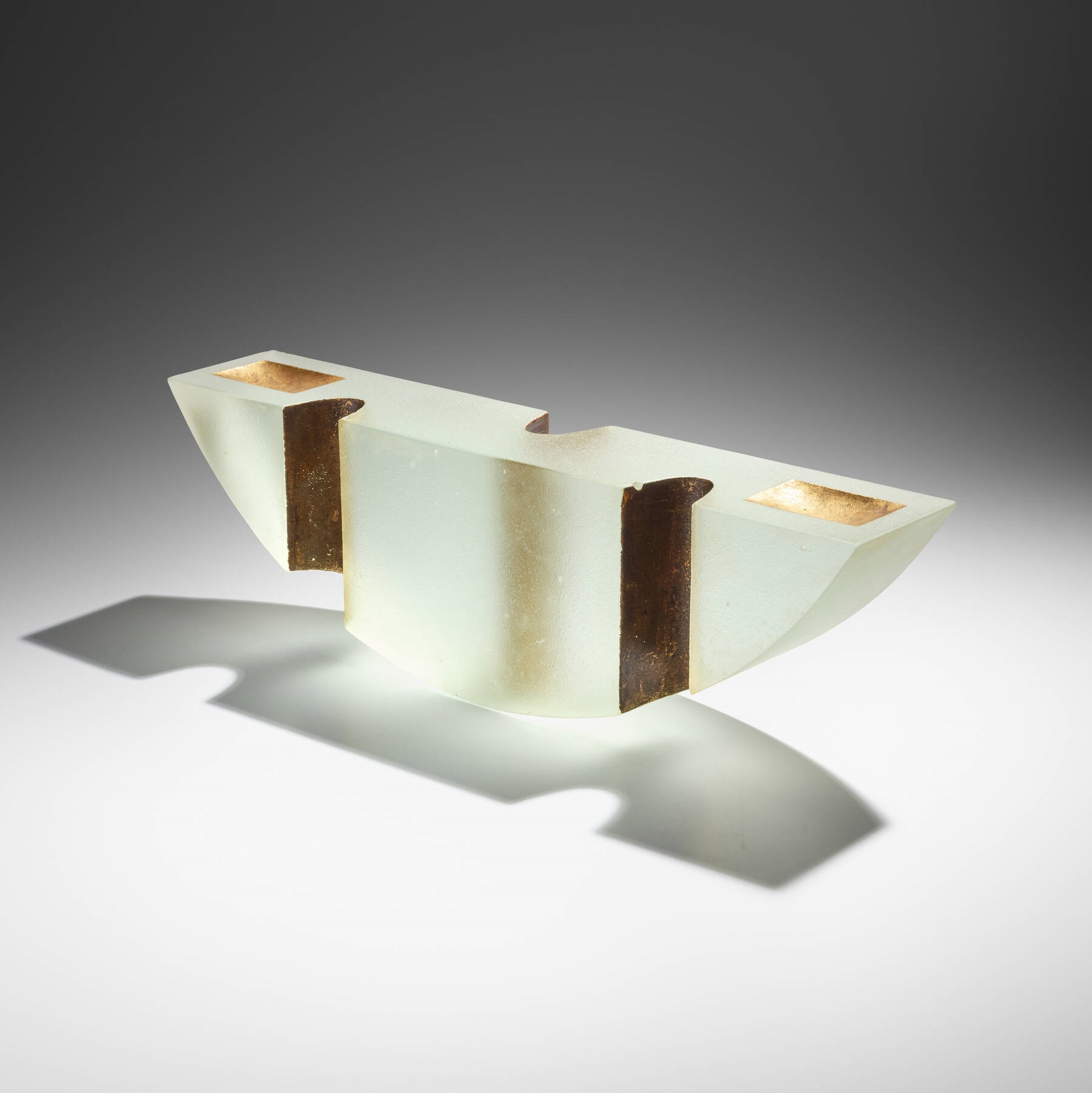 Artwork by Howard Ben Tré, Untitled, Made of Cast Glass, Gold Leaf