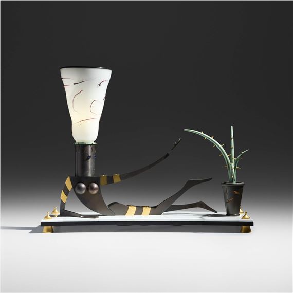 Nude with Cactus lamp by Dan Dailey, 1995