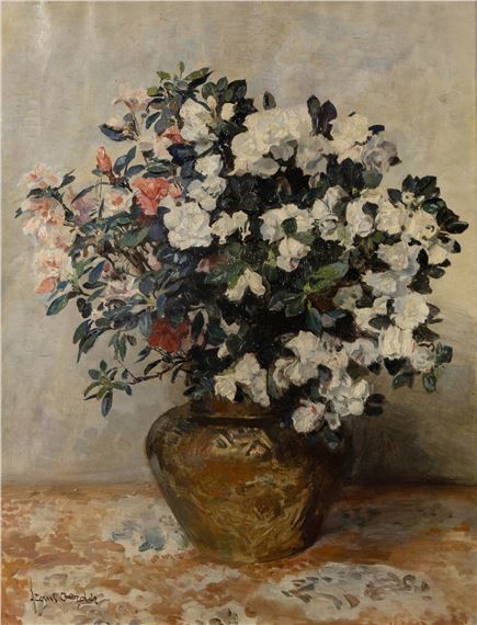 WHITE CAMELIAS by Frans Oerder