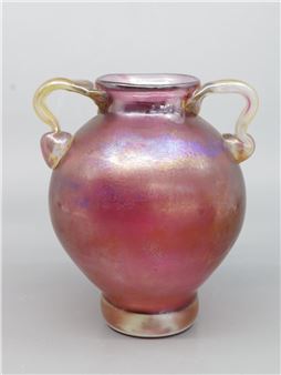 Signed Art Glass Urn-Shaped Spill Vase - Chris Patano