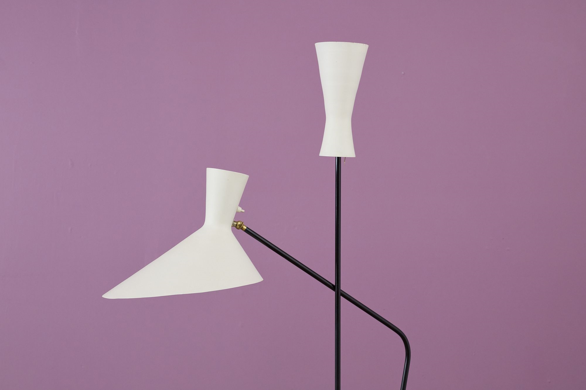 Artwork by Carl Moor, Floor Lamp, Made of Lacquered Metal