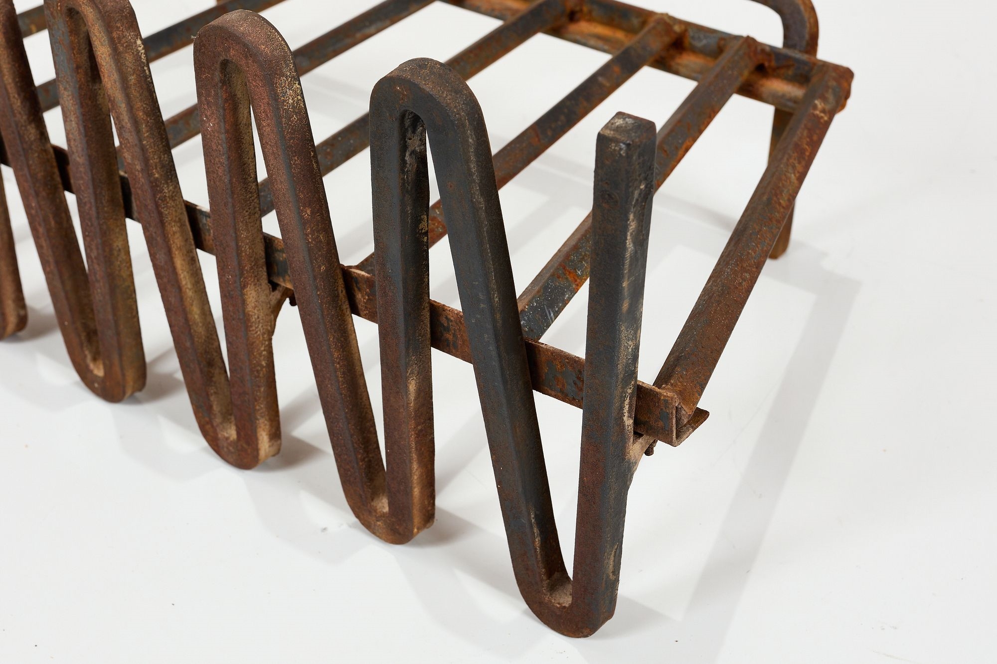 Artwork by Mel Bogart, Fire Grate, Made of Painted Wrought Iron