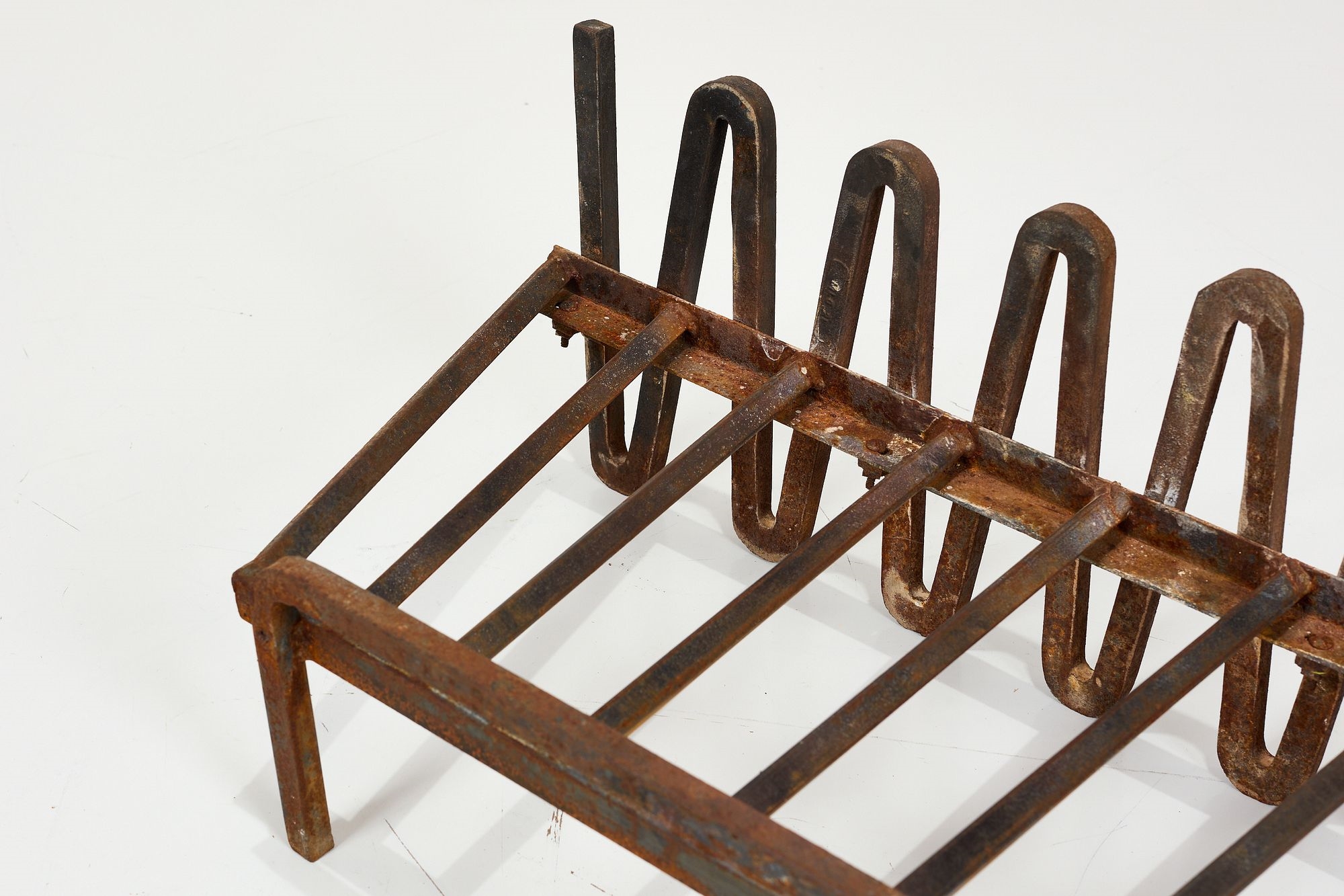 Artwork by Mel Bogart, Fire Grate, Made of Painted Wrought Iron