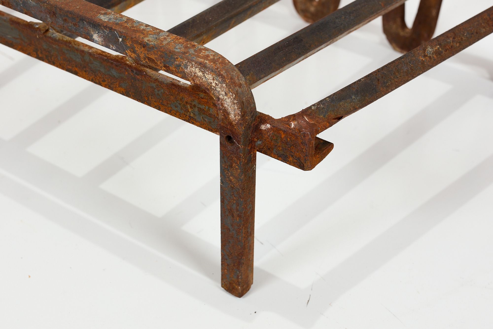 Artwork by Mel Bogart, Fire Grate, Made of Painted Wrought Iron