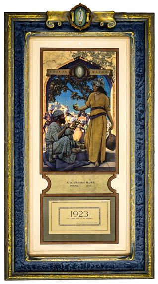 The Lamp Seller (Lampseller) of Bagdad by Maxfield Parrish, 1923