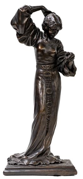 Maxfield Parrish Statue [Sue Lewin by Maxfield Parrish