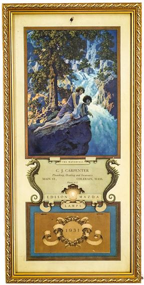 The Waterfall by Maxfield Parrish, 1931