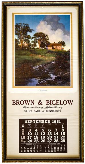 1951 Maxfield Parrish Calendar