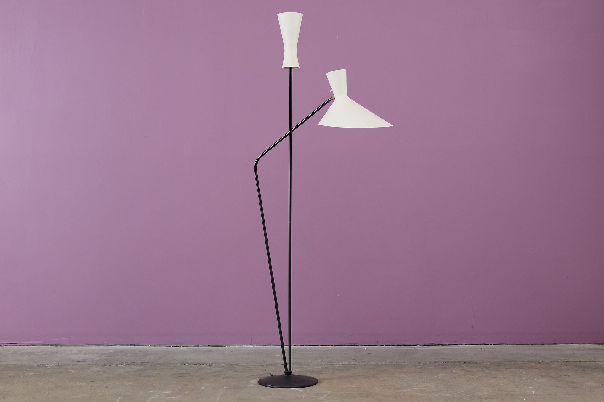 Artwork by Carl Moor, Floor Lamp, Made of Lacquered Metal