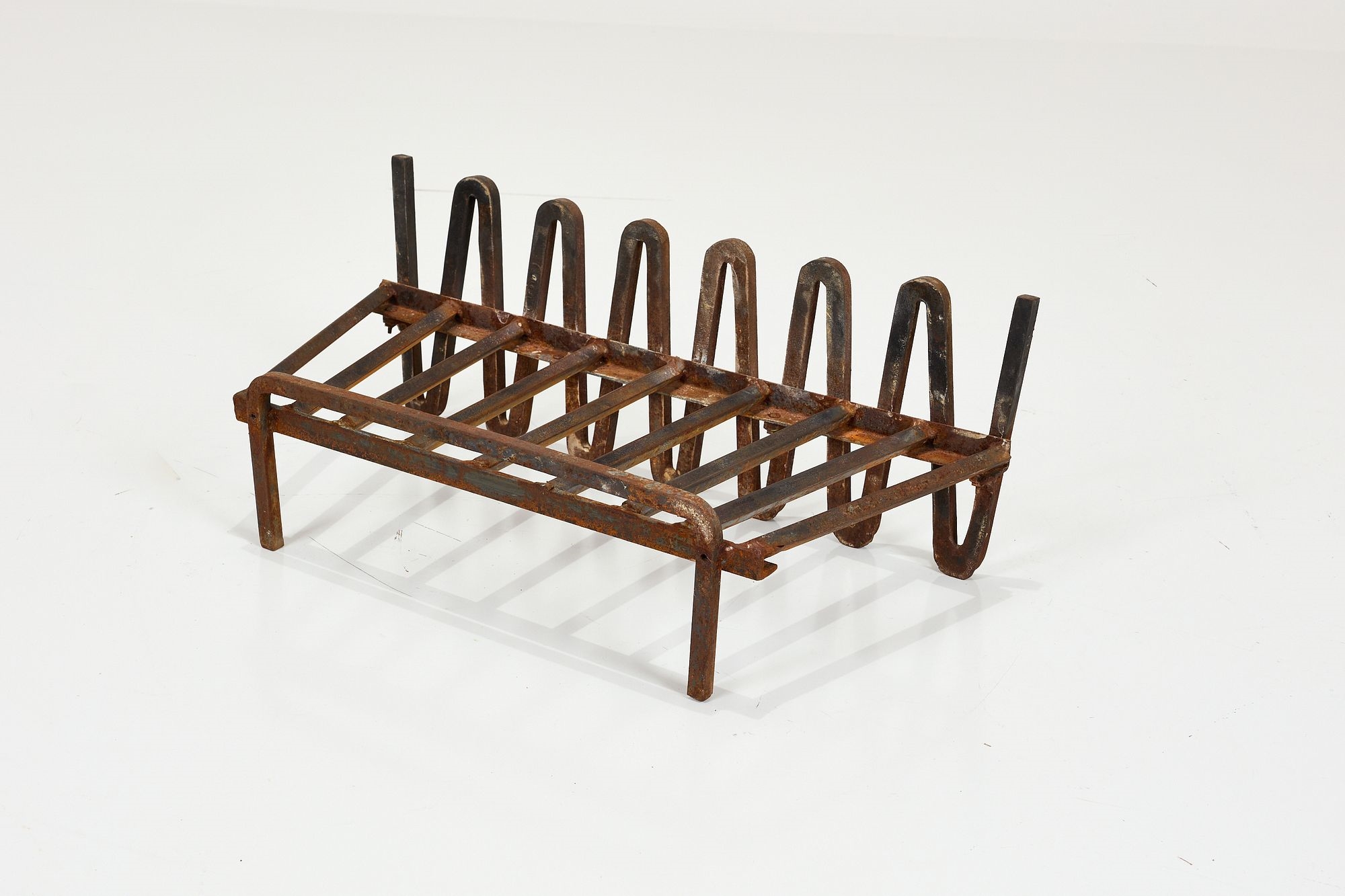 Artwork by Mel Bogart, Fire Grate, Made of Painted Wrought Iron