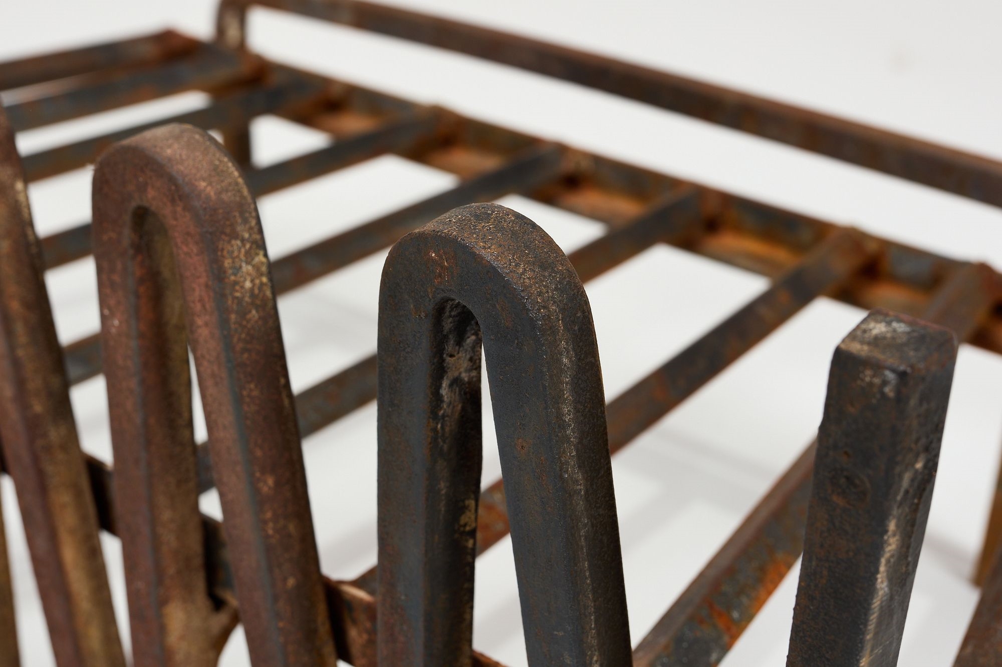 Artwork by Mel Bogart, Fire Grate, Made of Painted Wrought Iron