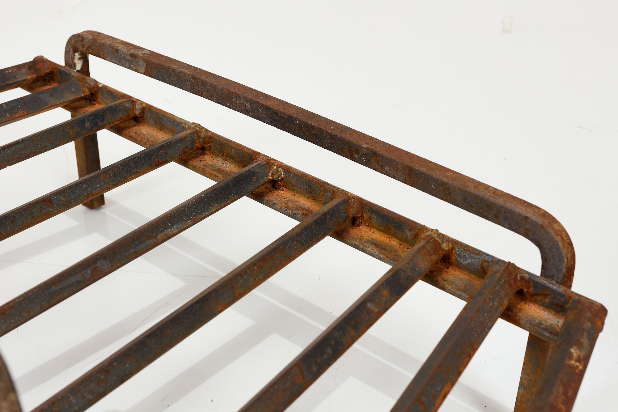 Artwork by Mel Bogart, Fire Grate, Made of Painted Wrought Iron