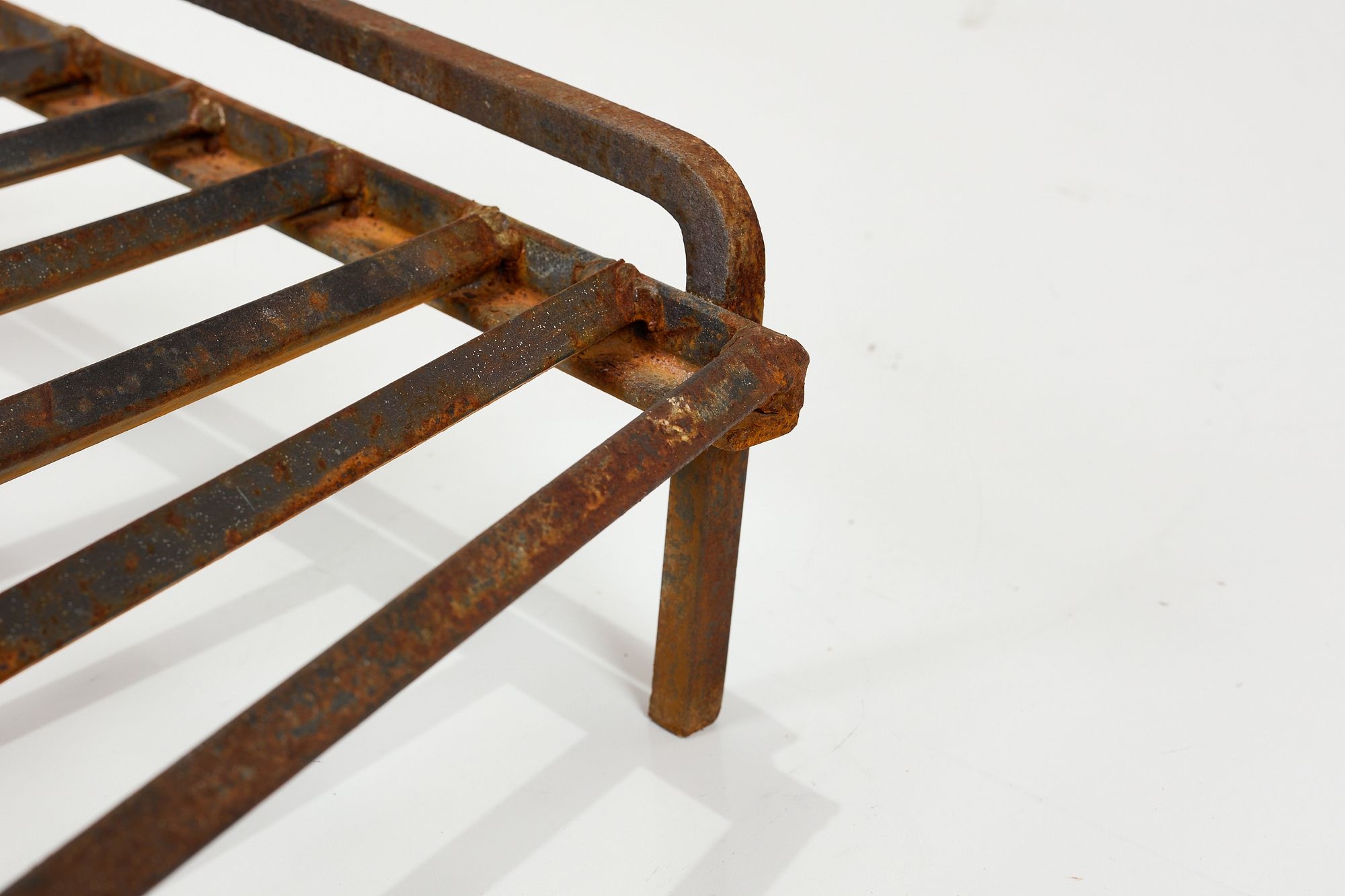 Artwork by Mel Bogart, Fire Grate, Made of Painted Wrought Iron