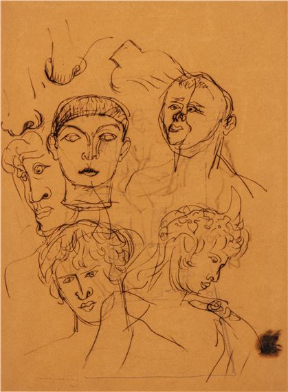 Studio per San MartÃ¬n o El Santo de la espada by Lucio Fontana, 1940/'45