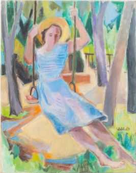 Girl on a Swing - Gretchen Wohlwill