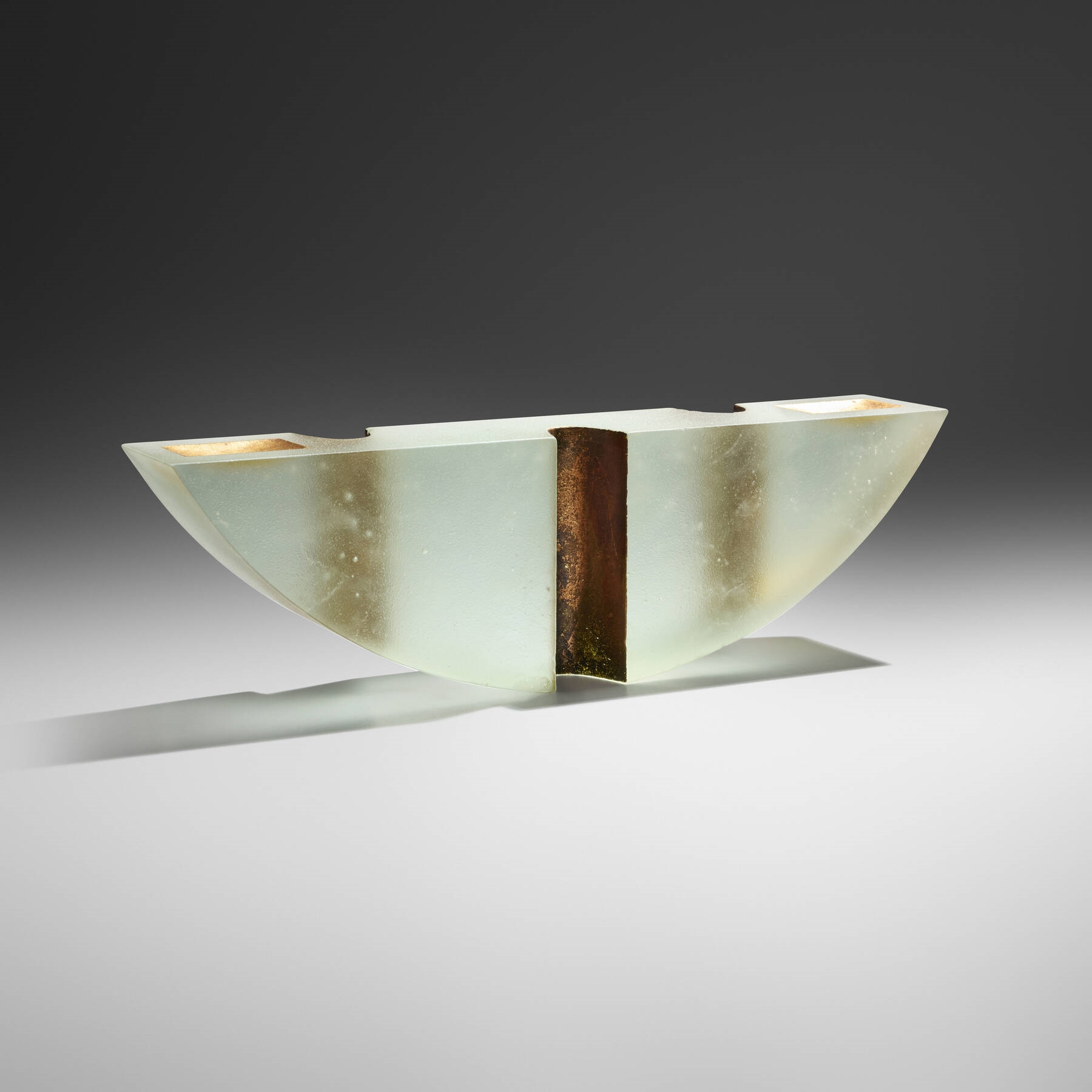 Artwork by Howard Ben Tré, Untitled, Made of Cast Glass, Gold Leaf