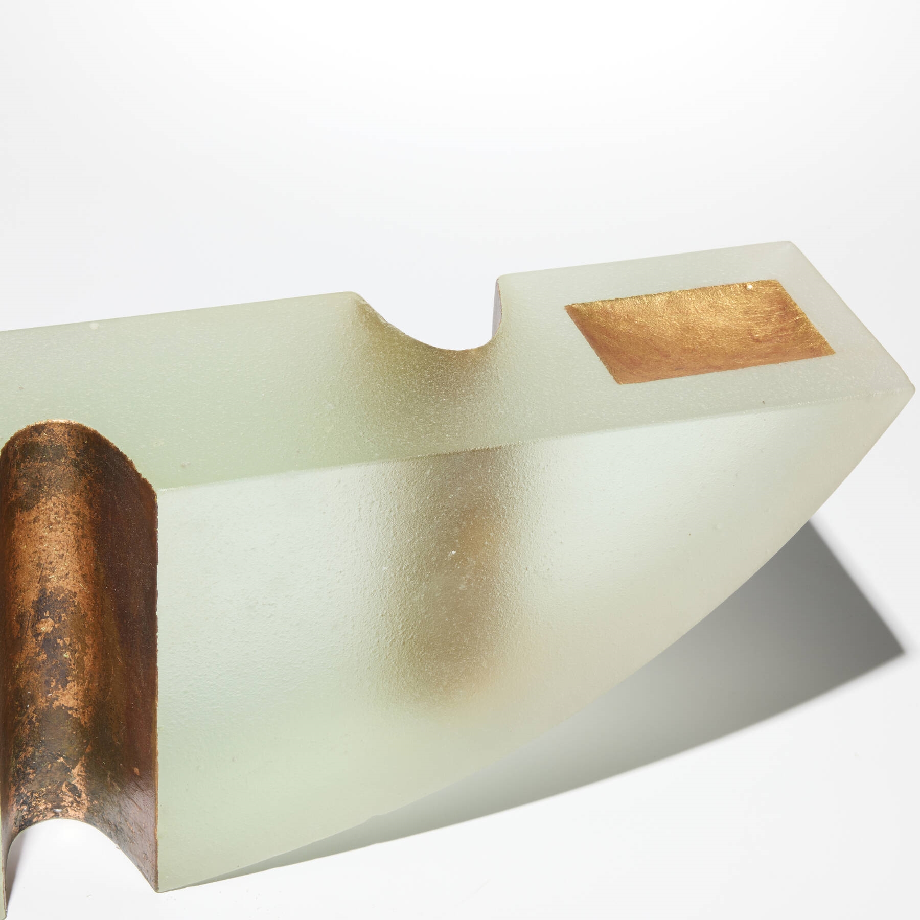 Artwork by Howard Ben Tré, Untitled, Made of Cast Glass, Gold Leaf