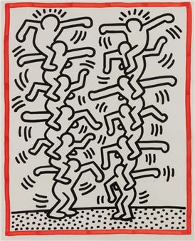 
Untitled (from Three Lithographs), 1985 - Keith Haring