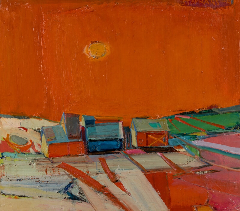 Artwork by Raimonds Staprans, 
Housing Tract, 1968, Made of oil on canvas